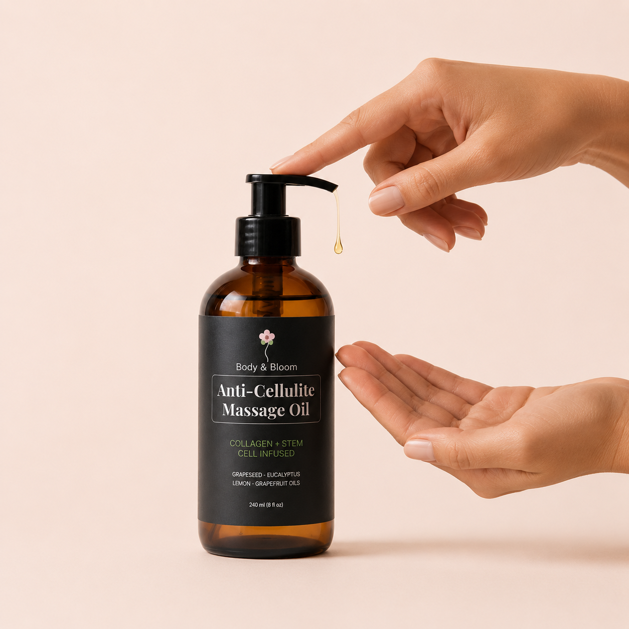 Pump product into hands